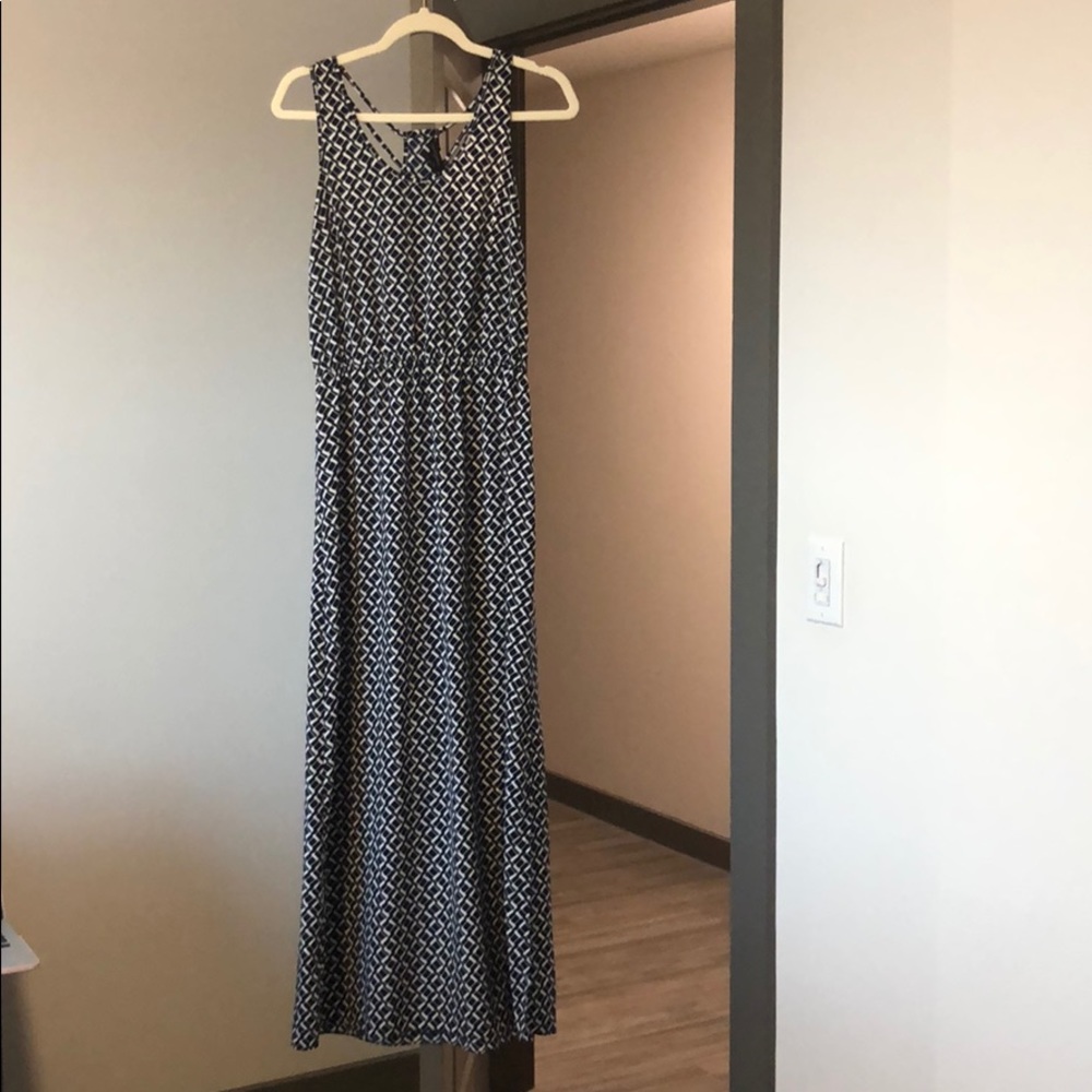BANANA REPUBLIC GEOMETRIC MAXI DRESS